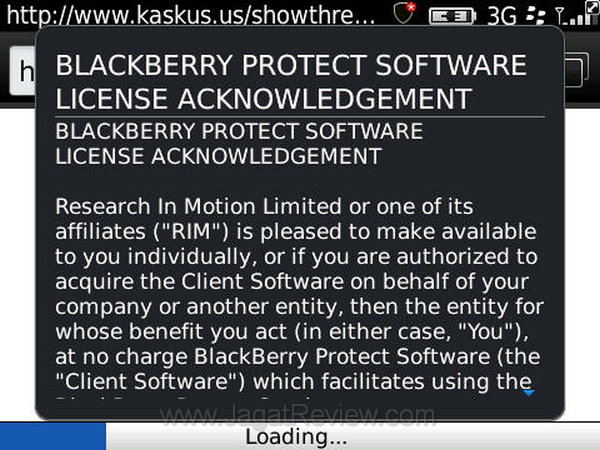 Blackberry Protect Setup 1