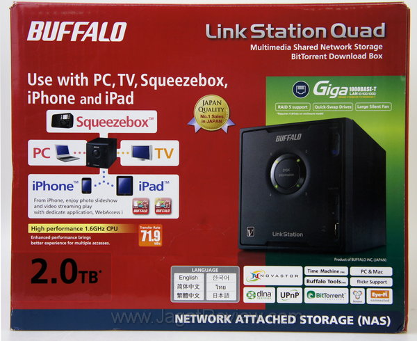 Buffalo LinkStation Quad - Kemasan Depan Buffalo LinkStation Quad Kemasan Depan