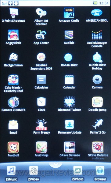 Creative Ziio 7 - MenuScreen Creative Ziio 7 MenuScreen
