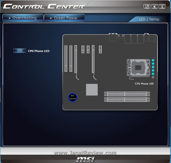 MSI CC GreenPower LED Temp
