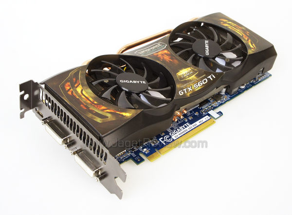 Review Gigabyte GeForce GTX 560 Ti Super Overclock: Kinerja  gigabyte 560 ti soc card 1