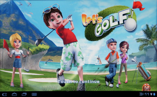 Acer Iconia Tab A500 - Preinstalled Games - GOLF Acer Iconia Tab A500 Preinstalled Games GOLF