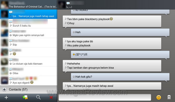 Blackberry Playbook BBM