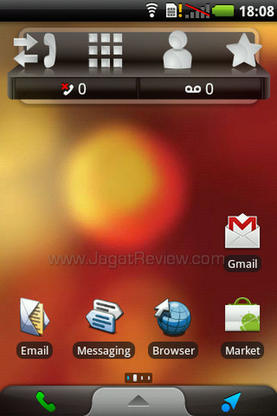 Garmin Asus A50 HomeScreen