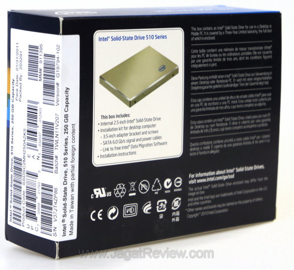 Intel 510 Series - Kemasan Belakang Intel 510 Series Kemasan Belakang