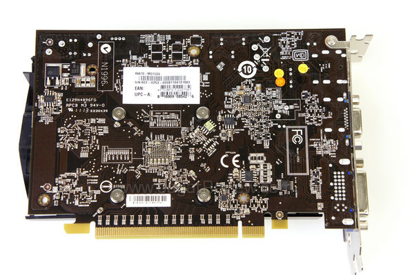 msi hd 6670 bottom view