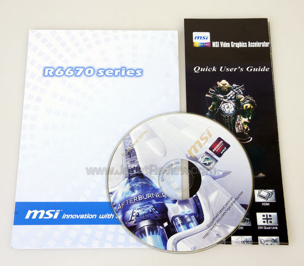 msi hd 6670 sales package