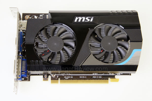 msi hd 6670 top view
