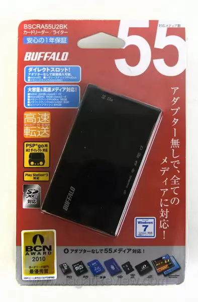 Review Buffalo Card Reader BSCRA55U2BK: Melahap 55 Jenis Memori 21 Kemasan Depan