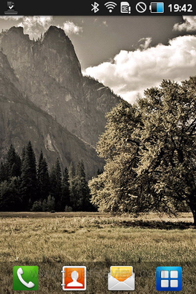 Samsung Galaxy Gio - Left Home Screen Samsung Galaxy Gio Left Home Screen