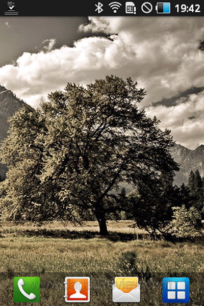 Samsung Galaxy Gio - Right Home Screen Samsung Galaxy Gio Right Home Screen