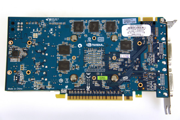 club3d gtx 550 ti 2gb bottom view