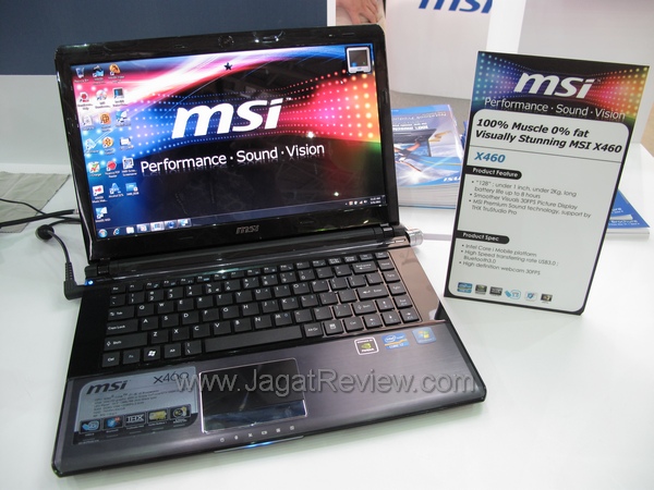 msi x460 - tipis, ringan, dengan performa tinggi msi x460 tipis ringan dengan performa tinggi