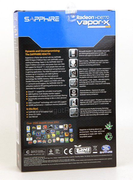 sapphire hd 6770 vaporx back box sapphire hd 6770 vaporx back