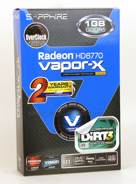 sapphire hd 6770 vaporx front box sapphire hd 6770 vaporx front