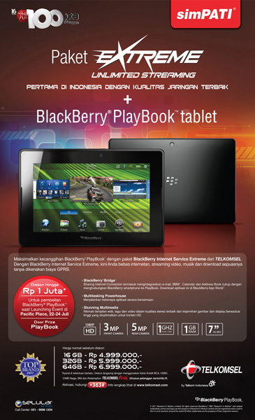 Promo BlackBerry PlayBook 5 promojuli2011