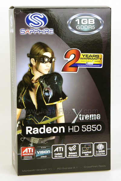 sapphire hd 5850 xtreme front box sapphire hd 5850 xtreme front