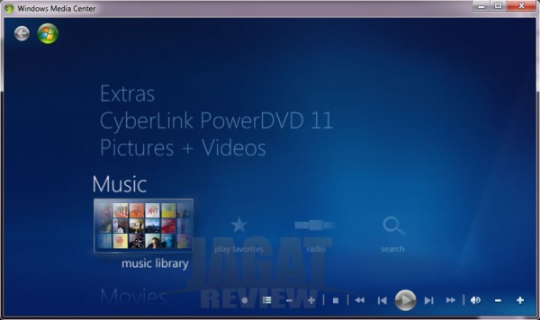 windows media center windows media center
