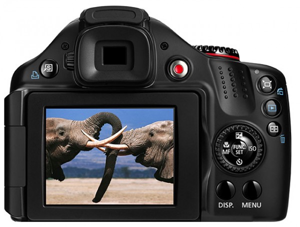 Canon PowerShot SX40 HS (Back) Canon PowerShot SX40 HS Back