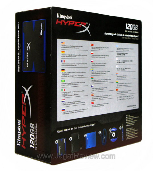 Kingston HyperX SSD 120GB - Kemasan Belakang Kingston HyperX SSD 120GB Kemasan Belakang