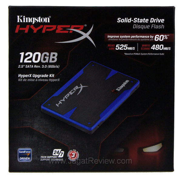 Preview SSD Kingston HyperX SandForce 4 Preview Kingston HyperX SSD Kemasan Depan