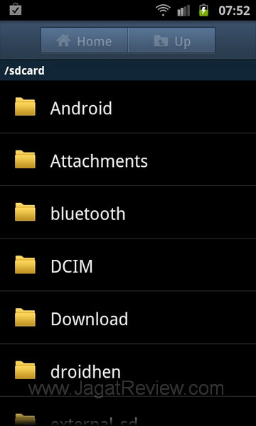Samsung Galaxy SII - File Manager Samsung Galaxy SII File Manager