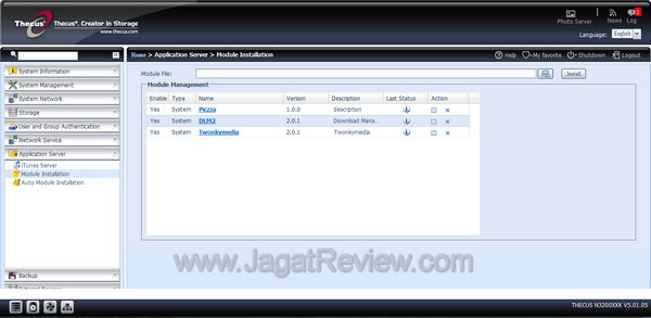 Thecus Module Module Management