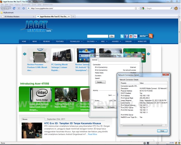 Hands-On Review: Huawei E5830s – Simple Mobile Router with Extra Capabilities 8 Website Test R