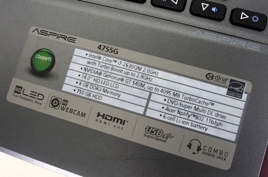 Acer Aspire 4755G Acer Aspire 4755G 11