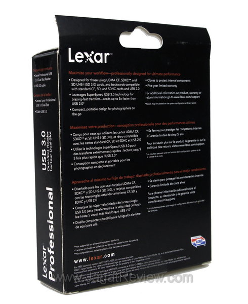 Lexar Professional Card Reader - Kemasan Belakang Lexar Professional Card Reader Kemasan Belakang