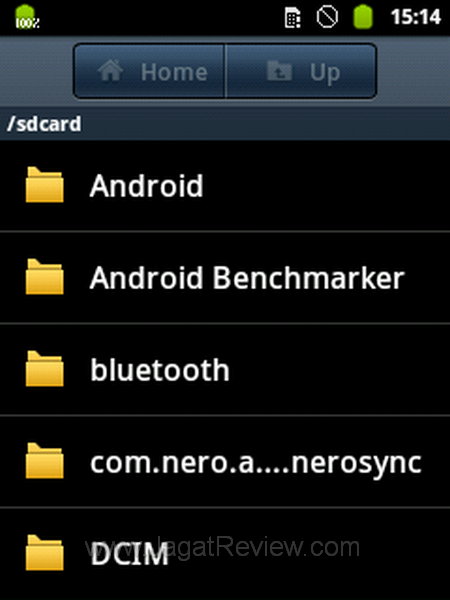 Samsung Galaxy Y - File Manager Samsung Galaxy Y File Manager