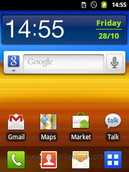 Samsung Galaxy Y - Homescreen Utama Samsung Galaxy Y Homescreen Utama