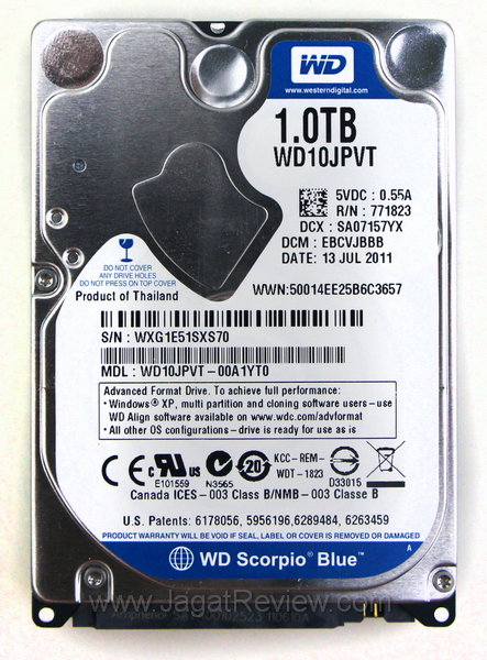 Review Western Digital Scorpio Blue 1TB: Ruang Lega untuk Notebook 24 Western Digital Scorpio 1TB