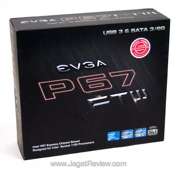 evga p67 ftw jagatreview front box evga p67 ftw jagatreview front
