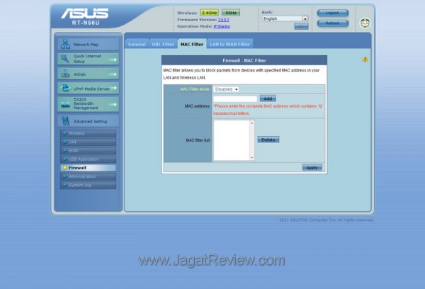Asus RT-N56U - WebInterface23 Asus RT N56U WebInterface23