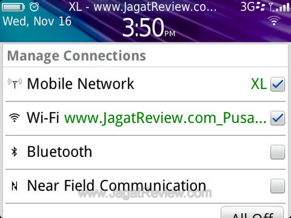 Blackberry Bold 9790 - Network Menu Blackberry Bold 9790 Network Menu