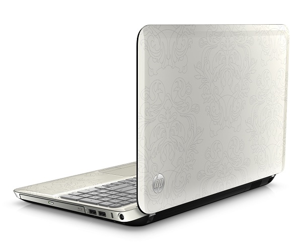 HP Pavilion dv6 Whitelinen: Notebook Fashionable Terbaru dari HP 11 Grant Coreset RearRightOpen WhiteLinen