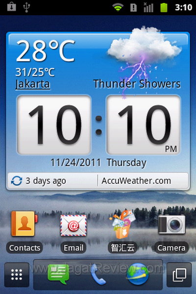 Huawei Ideos X3 HomeScreen