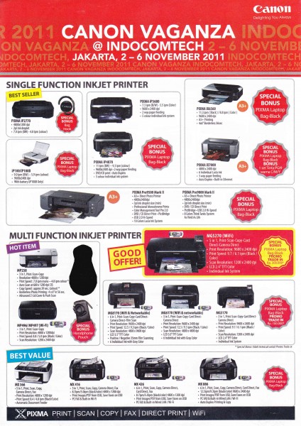 Promo Canon Printer Indocomtech 2011 1