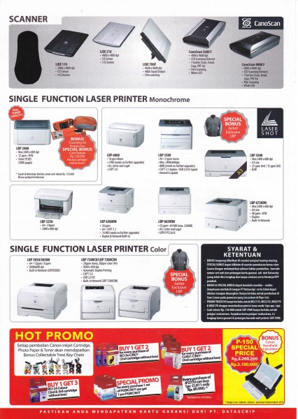 Promo Canon Printer Indocomtech 2011 2
