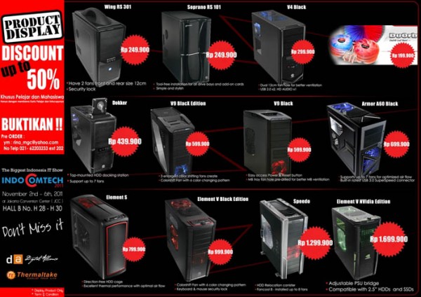 Promo Thermaltake Casing Indocomtech 2011 2