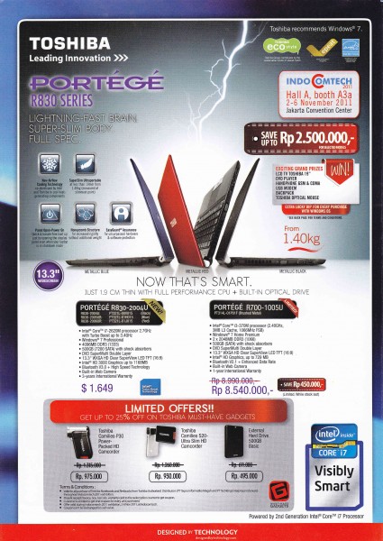 Promo Toshiba Indocomtech 2011 1