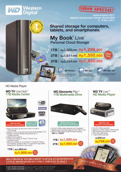 Promo Western Digital Indocomtech 2011 (1) Promo Western Digital Indocomtech 2011 1