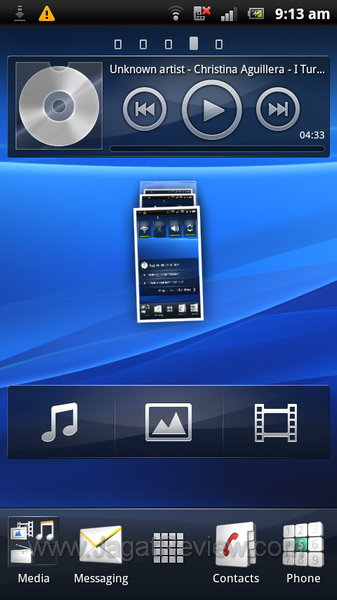 Sony Ericsson Xperia Arc S Homescreen 4