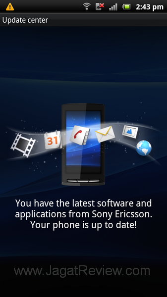 Sony Ericsson Xperia Arc S Update Center