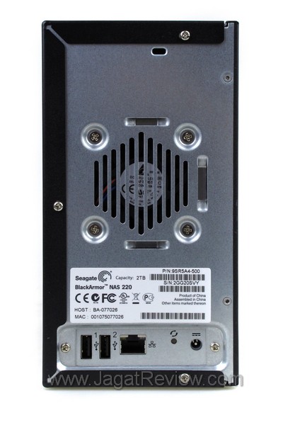 seagate blackarmor nas220 back