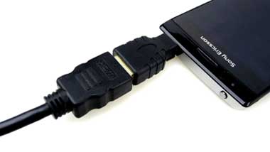 HDMI port seperti ini bisa menghubungkan perangkat Android ke monitor atau TV dengan konektivitas HDMI