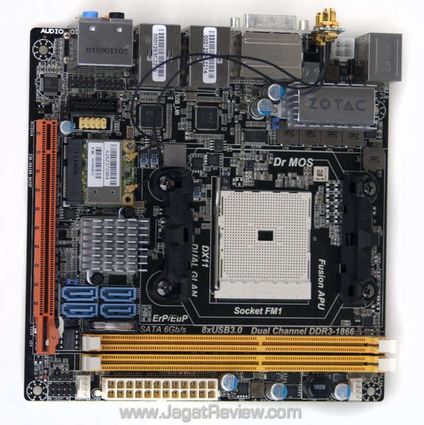zotac a75 itx wifi jagatreview Board Front
