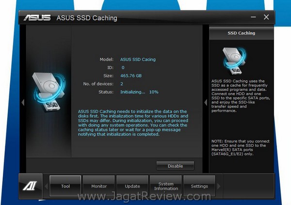 ASUS P9X79 Pro Utility ASUS SSD Caching Progress2