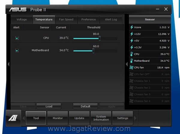 ASUS_P9X79_Pro_Utility_ProbeII_Temperature ASUS P9X79 Pro Utility ProbeII Temperature